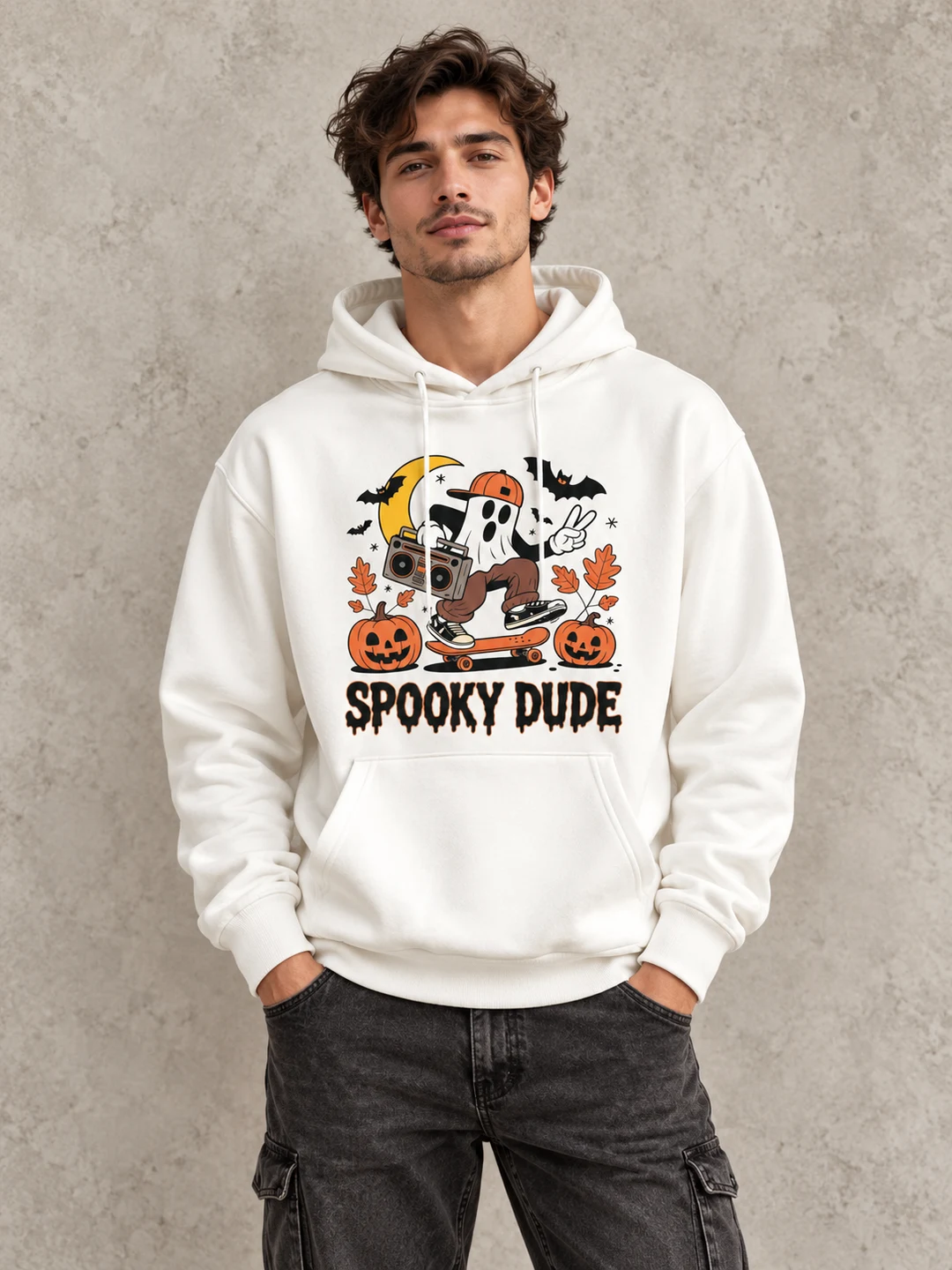 Hoodies styled on a model
